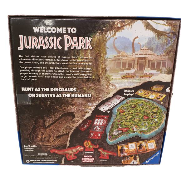 Jurassic Park Danger Adventure Strategy Game Ravensburger 2018 Used - Picture 8 of 12